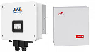 Гібридний сонячний інвертор Ritar O5KL1D/BAT-5KWH-51.2V, фото 1