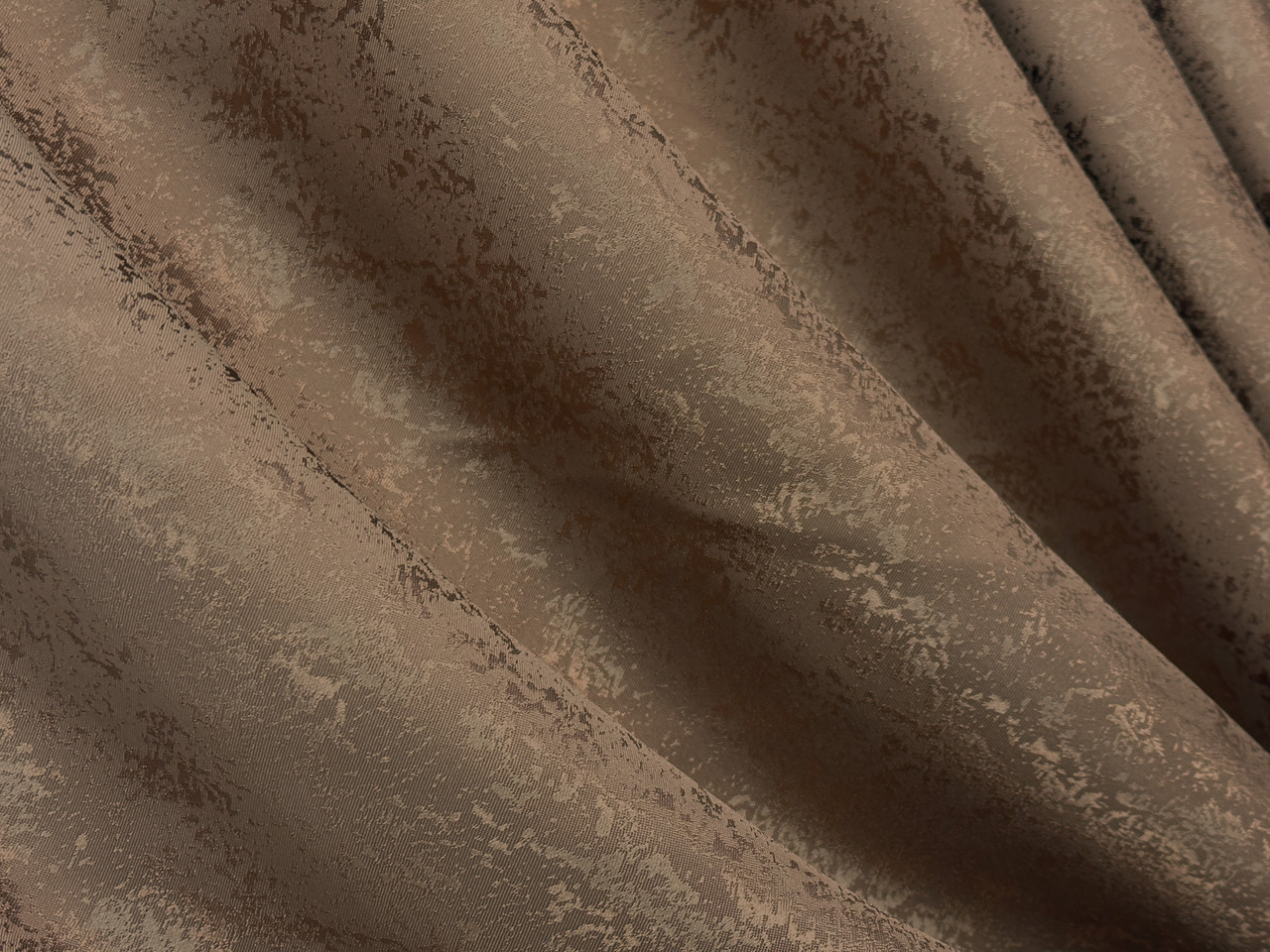 Шторна тканина жакард, колекція "Мармур Al1". Колір коричневий. Код 660ш, фото 1