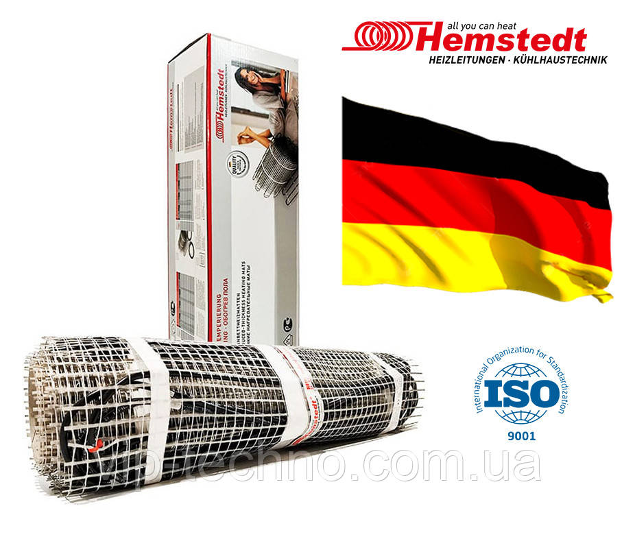 ДВОЖИЛЬНИЙ НАГРІВАЛЬНИЙ МАТ Hemstedt DH 7.0 М² 1050 ВТ, фото 1