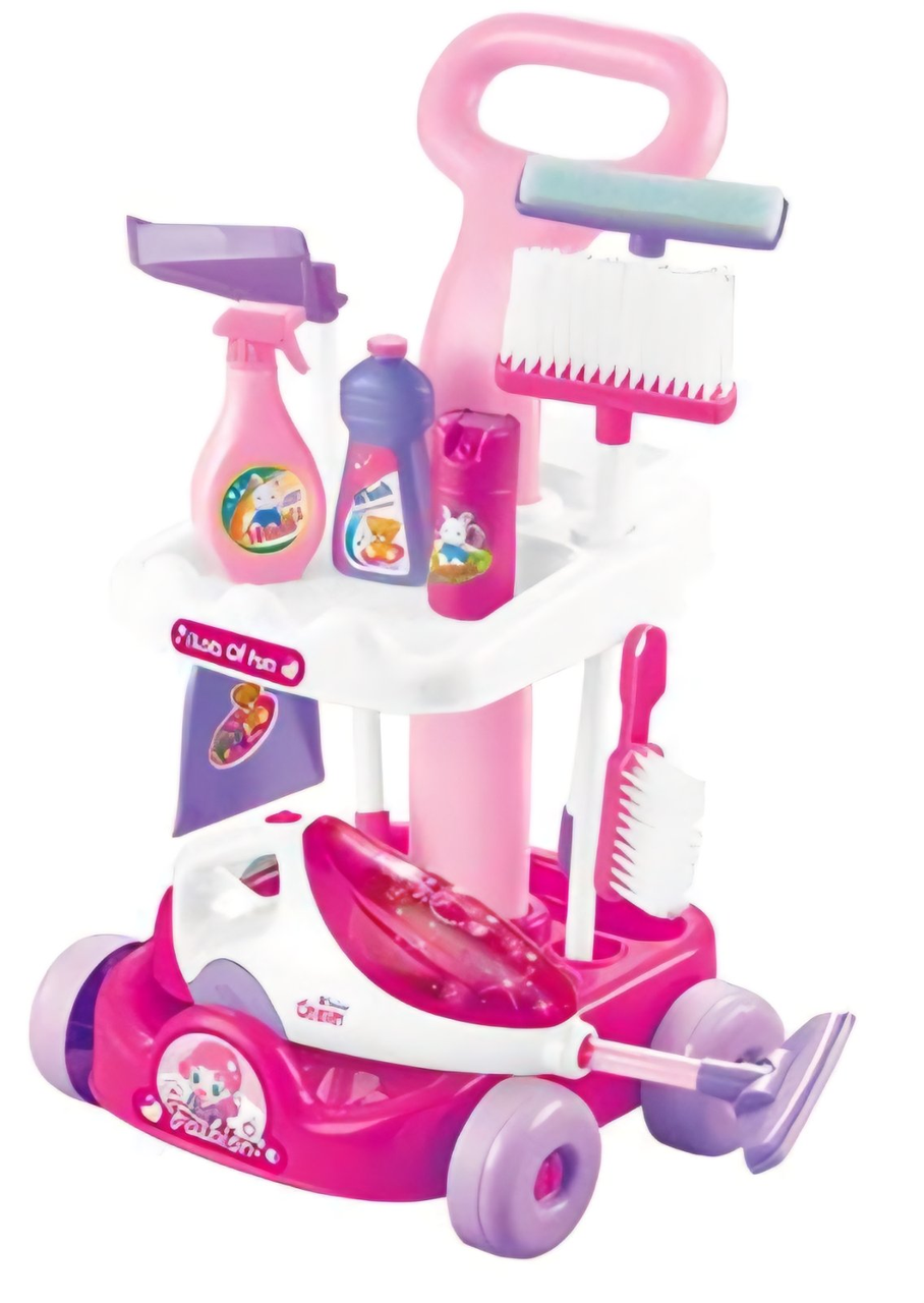 Дитячий ігровий набір для прибирання "Sweet Home", візок, пилосос, аксесуари, A 5928, фото 1