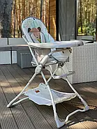 Стільчик для годування Tilly Buddy T-633/2 складний з кошиком для іграшок та 5-точковими ременями безпеки, фото 3
