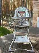 Стільчик для годування Tilly Buddy T-633/2 складний з кошиком для іграшок та 5-точковими ременями безпеки, фото 5