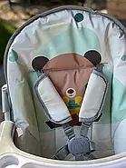 Стільчик для годування Tilly Buddy T-633/2 складний з кошиком для іграшок та 5-точковими ременями безпеки, фото 9