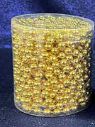 Буси декоративні Золоті 1м 6 мм  — новорічний декор