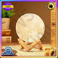 VS Нічник 3D Місяць HOT NEW з пультом керування 15 см дитячий світильник для створення затишку та атмосфери 32T8_V1