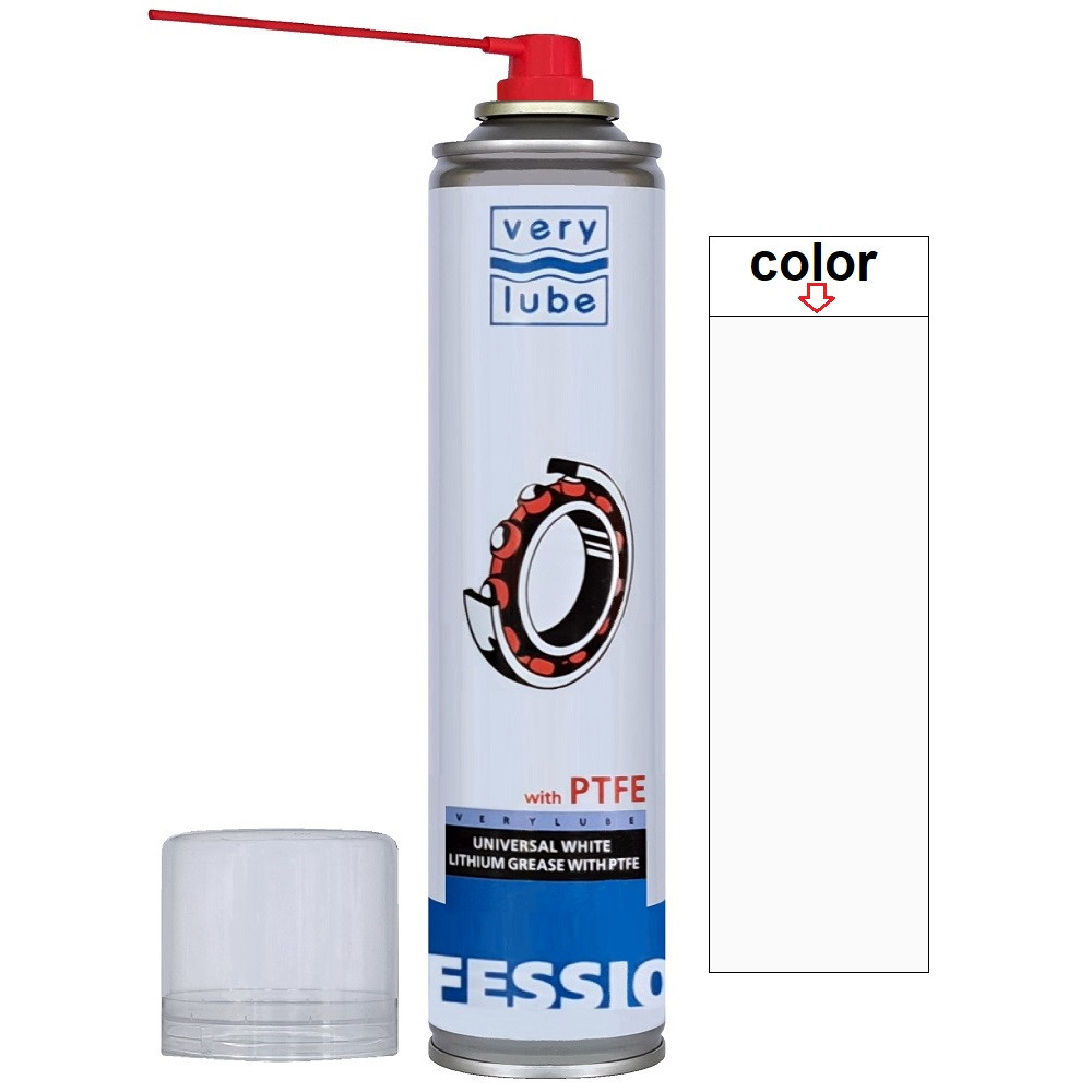 Універсальне біле літієве мастило спрей з тефлоном Xado VeryLube PTFE 320мл