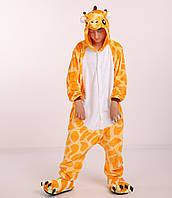 Кигурумы для мальчиков жирафа Пижама Кигуруми для парней подростков детская Жирафик Kigurumi оранжевая