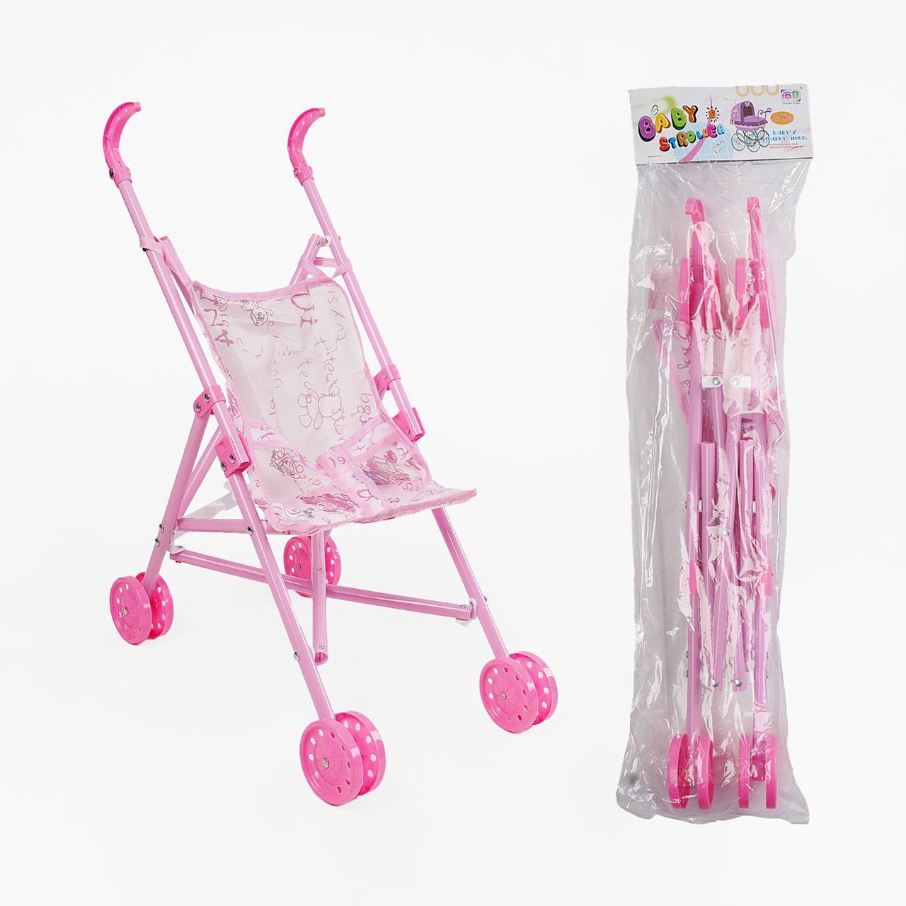 Коляска для ляльок висота 48 см, складна конструкція, фото 1