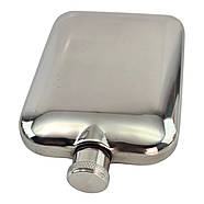 Фляга з нержавіючої сталі в чохлі на пояс (180 мл) (12,3 х8, 7х2, 6 см), фото 3