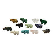 Слони кам'яні набір (н-р/12шт) (слоник 4,8×3,7×1,8 см), фото 4