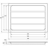 Сушка для посуду 400мм хром, фото 3