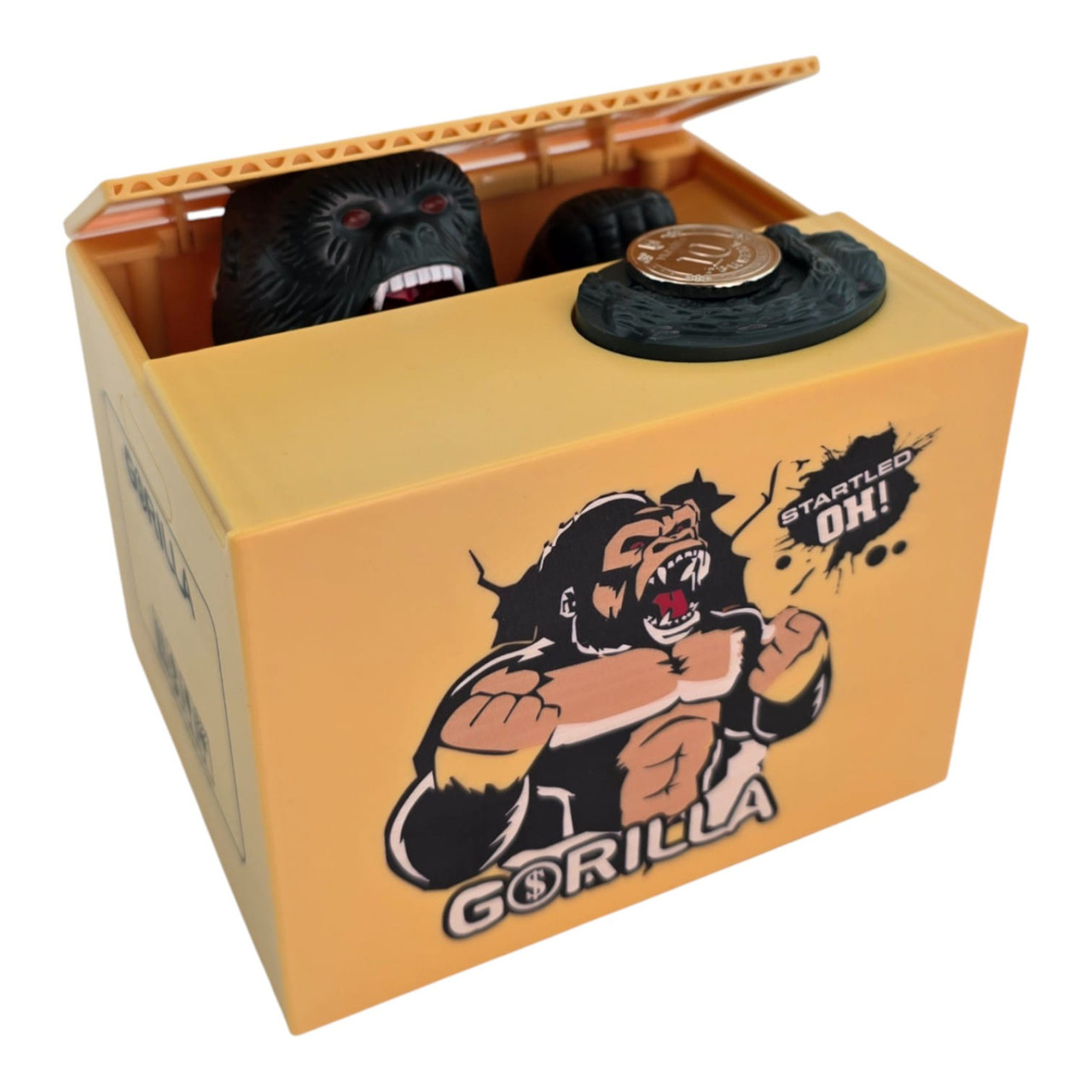 Інтерактивна скарбничка "Горила" на батарейках (12 х 10 х 9 см), фото 1