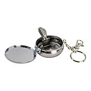 Попільничка-брелок кишенькова з малюнком метал "Смайлик" (d-5 h-1.7 см), фото 5