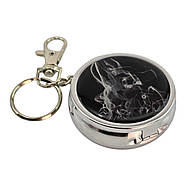 Попільничка-брелок кишенькова з малюнком метал "Дим" (d-5 h-1.7 см), фото 3