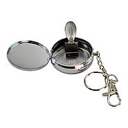 Попільничка-брелок кишенькова з малюнком метал "Фламінго" (d-5 h-1.7 см), фото 4