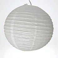 Ліхтар білий паперовий (d-40 см), фото 5