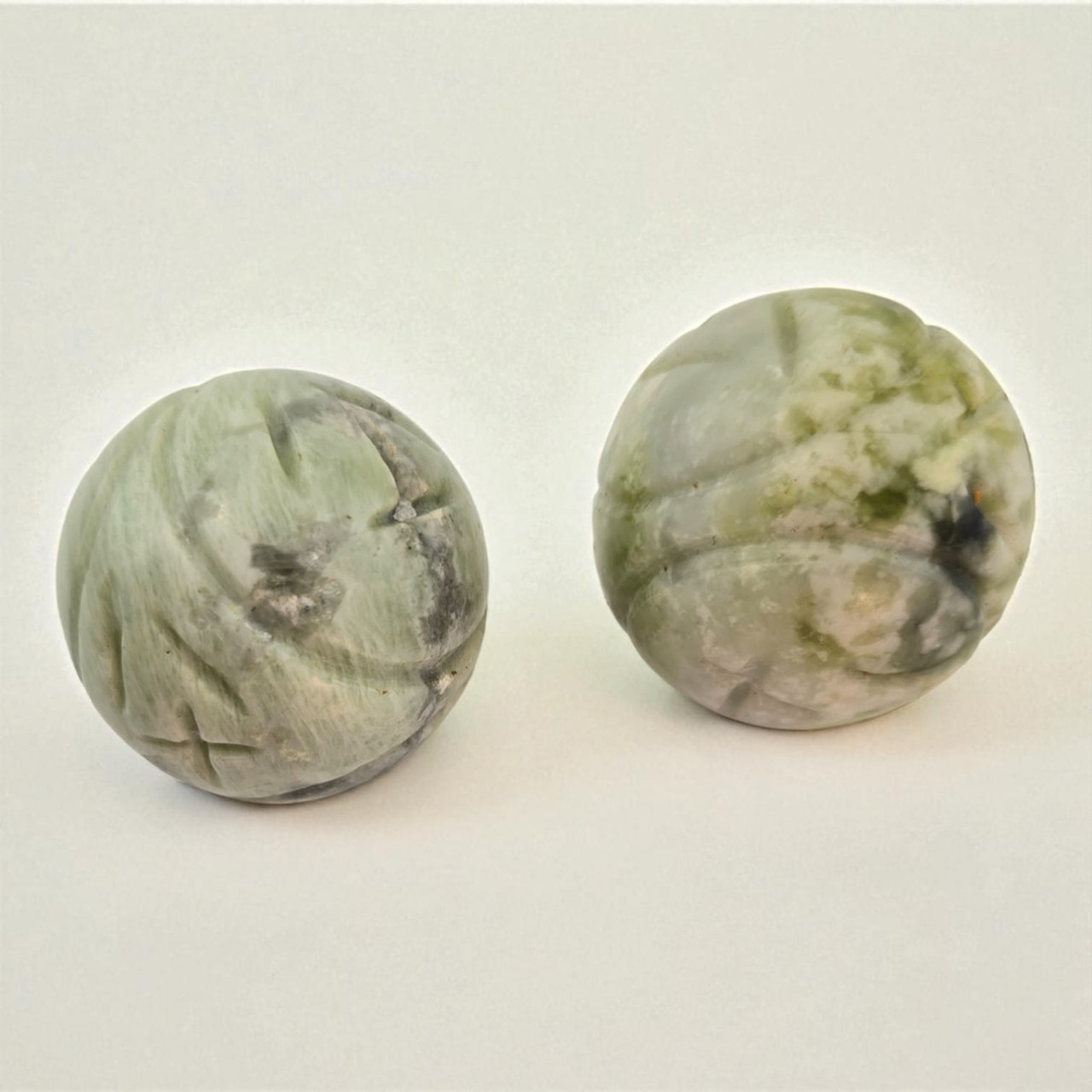 Кулі масажні нефрит різьблені (d-4 см), фото 1