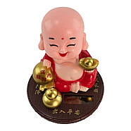 Іграшка на сонячній батареї "Веселий Монах" червоний (Flip Flap) (9,5х9х9 см), фото 5