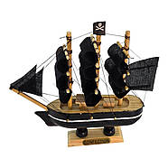 Макет вітрильника на підставці "Піратський корабель" (13.5×13.3×3.2 см), фото 3