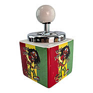 Попільничка з кришкою керамічна "Rasta" (15×8,5×8,5 см), фото 3