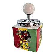 Попільничка з кришкою керамічна "Rasta" (15×8,5×8,5 см), фото 4