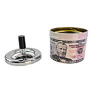 Попільничка з кришкою металева "50$" (d-9.5 см h-12 см), фото 5