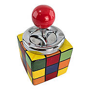 Попільничка з кришкою керамічна "Кубік Рубіка" (15 × 8,5 × 8,5 см), фото 3