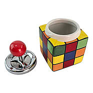 Попільничка з кришкою керамічна "Кубік Рубіка" (15 × 8,5 × 8,5 см), фото 4