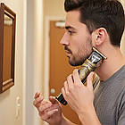 Акумуляторний тример для стрижки волосся + 3 насадки, CB-934 / Машинка для стрижки / Тример чоловічий, фото 2