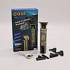 Акумуляторний тример для стрижки волосся + 3 насадки, CB-934 / Машинка для стрижки / Тример чоловічий, фото 10