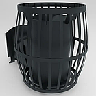 Піч для лазні CANADA Бочка 30 м³ з виносом 240 мм та скляними дверцятами 405×405, фото 2