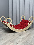 Дитяче ліжечко качалка з матрасиком 49 БОНБОН, дитяча качалка, качалка для дітей, балансир, дитяча гойдалка балансир, качалка, фото 5