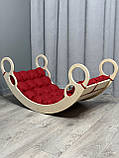 Дитяче ліжечко качалка з матрасиком 49 БОНБОН, дитяча качалка, качалка для дітей, балансир, дитяча гойдалка балансир, качалка, фото 3