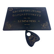 Спіритична дошка OUIJA, темна, іспанською мовою (44,5×29×0,8см)., фото 4