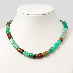 Хризопраз 7х10 намисто, 0646ОХ