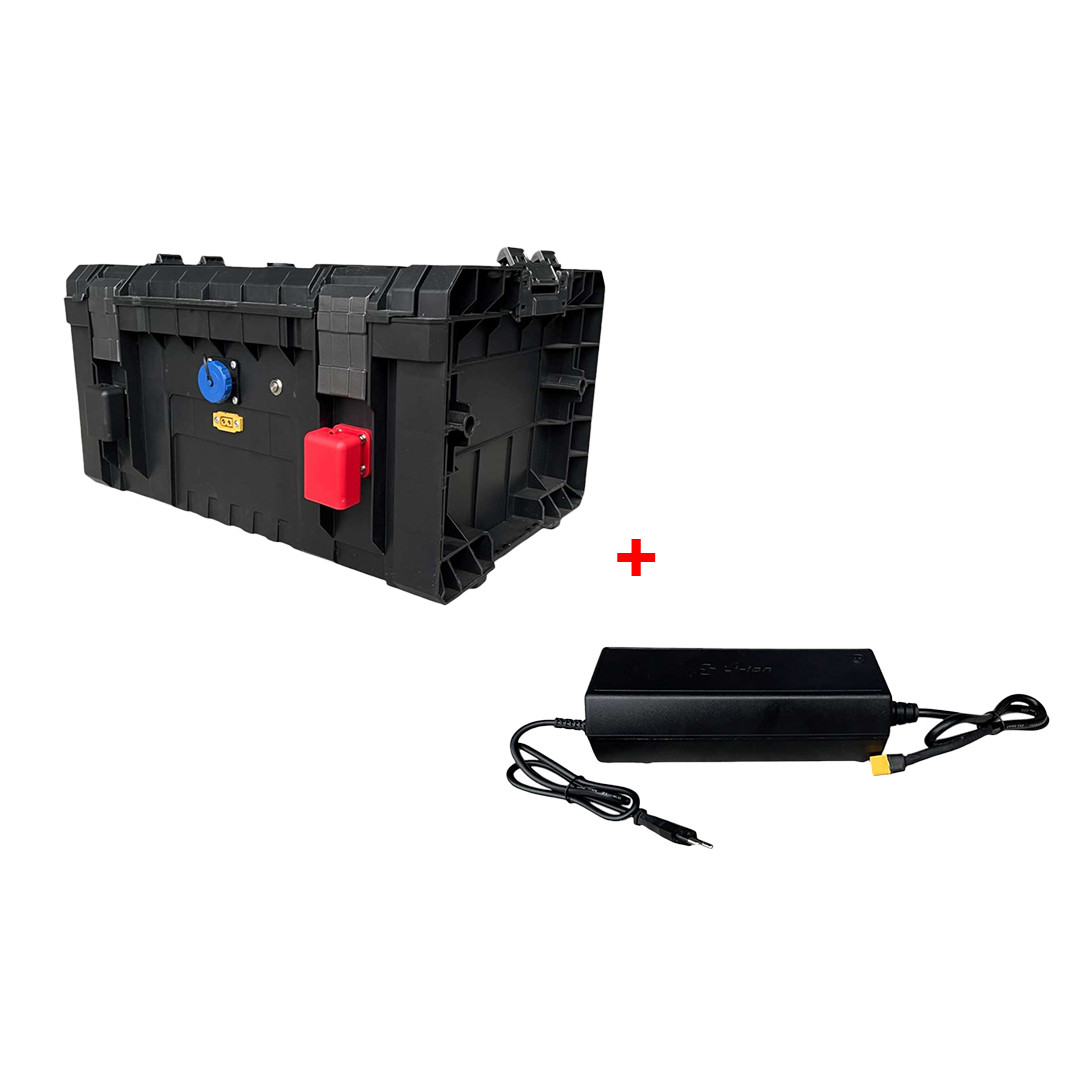 Акумулятор для РЕБ cистем "Фантом" (100Ah; 25.6v) + зарядний пристрій 30A