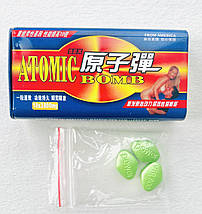 Пробник 3 шт Атомна бомба засіб для підтримки нормального рівня тестостерону Atomic Bomb, фото 2