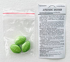 Пробник 3 шт Атомна бомба засіб для підтримки нормального рівня тестостерону Atomic Bomb, фото 3