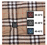 Ковдра з підігрівом і автовимкненням 140*80 см покривало плед із підігрівом від повербанка Lesko, фото 4