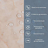 Вінілова плитка, що самоклеїться, вологостійка 60х30 см для обробки стін і підлоги в інтер'єрі різних стилів., фото 4