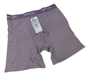 Чоловічі труси боксери подовжені XL сірі Vericoh 1267