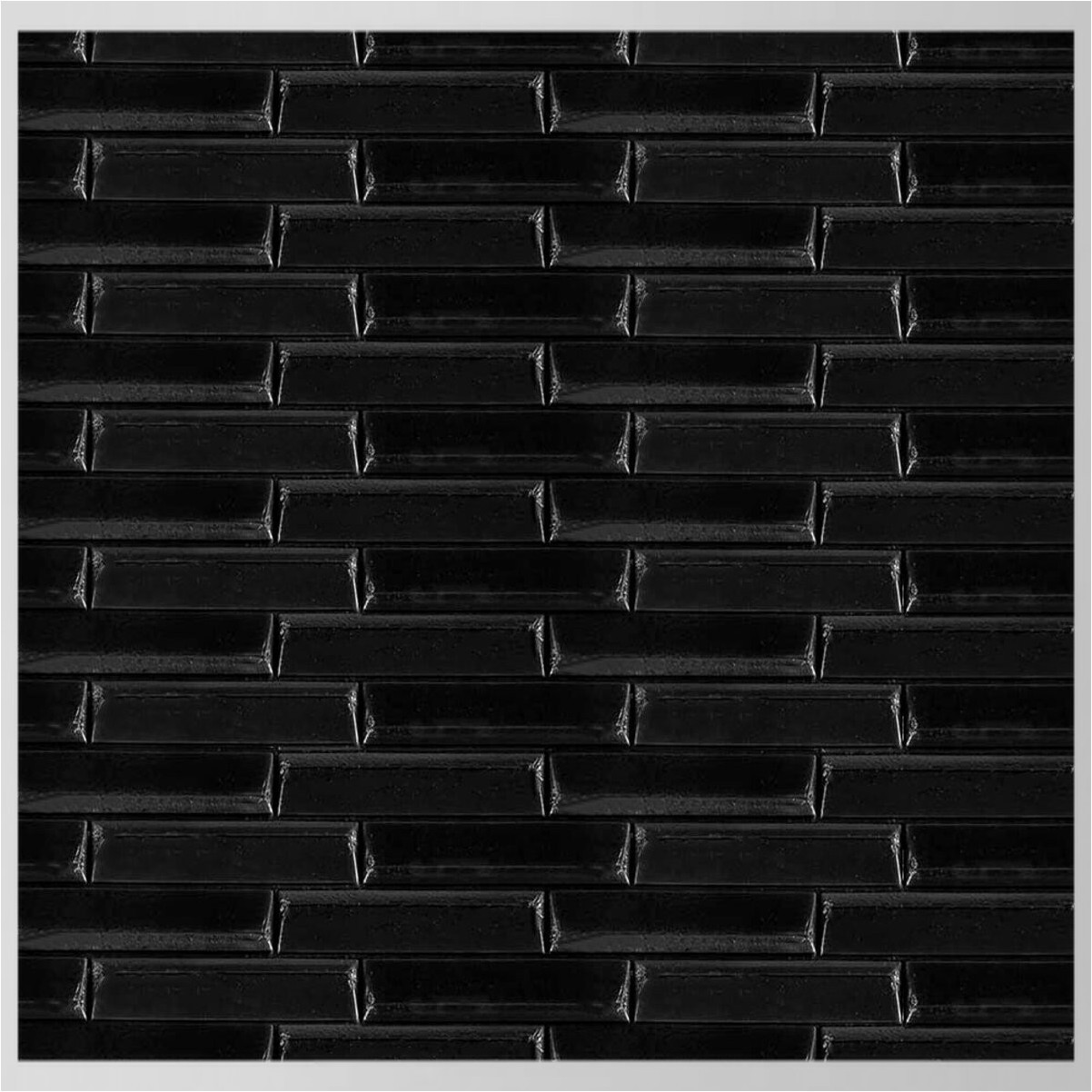 Самоклеючі панелі 3D для стін чорні 70х77 см декоративне покриття з поліпропілену для інтер'єру рельєфні панелі, фото 1