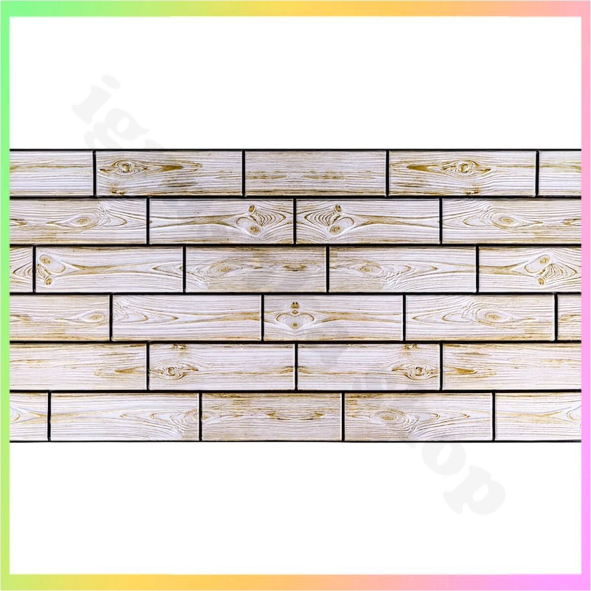 Декоративна панель ПВХ 96х48 см гіпоалергенна вогнетривка проста в установці для інтер'єру та дизайну стін, фото 1