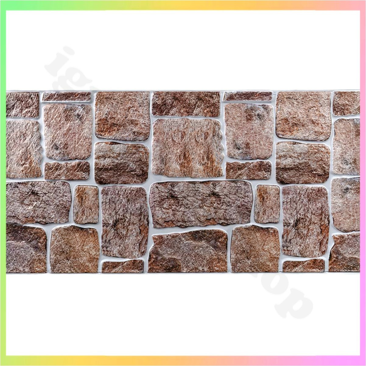 Декоративна ПВХ панель для стін 96х48 см гіпоалергенна вогнетривка легка, фото 1