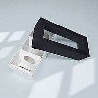 Коробка на 3 курячі писанки З ПЛАСТИКОВИМ ВІКНОМ (170х70х55мм.) чорна