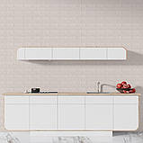 Самоклеючі 3D панелі для стін біла цегла легкі декоративні покриття інтер'єрні 70х77 см, фото 5