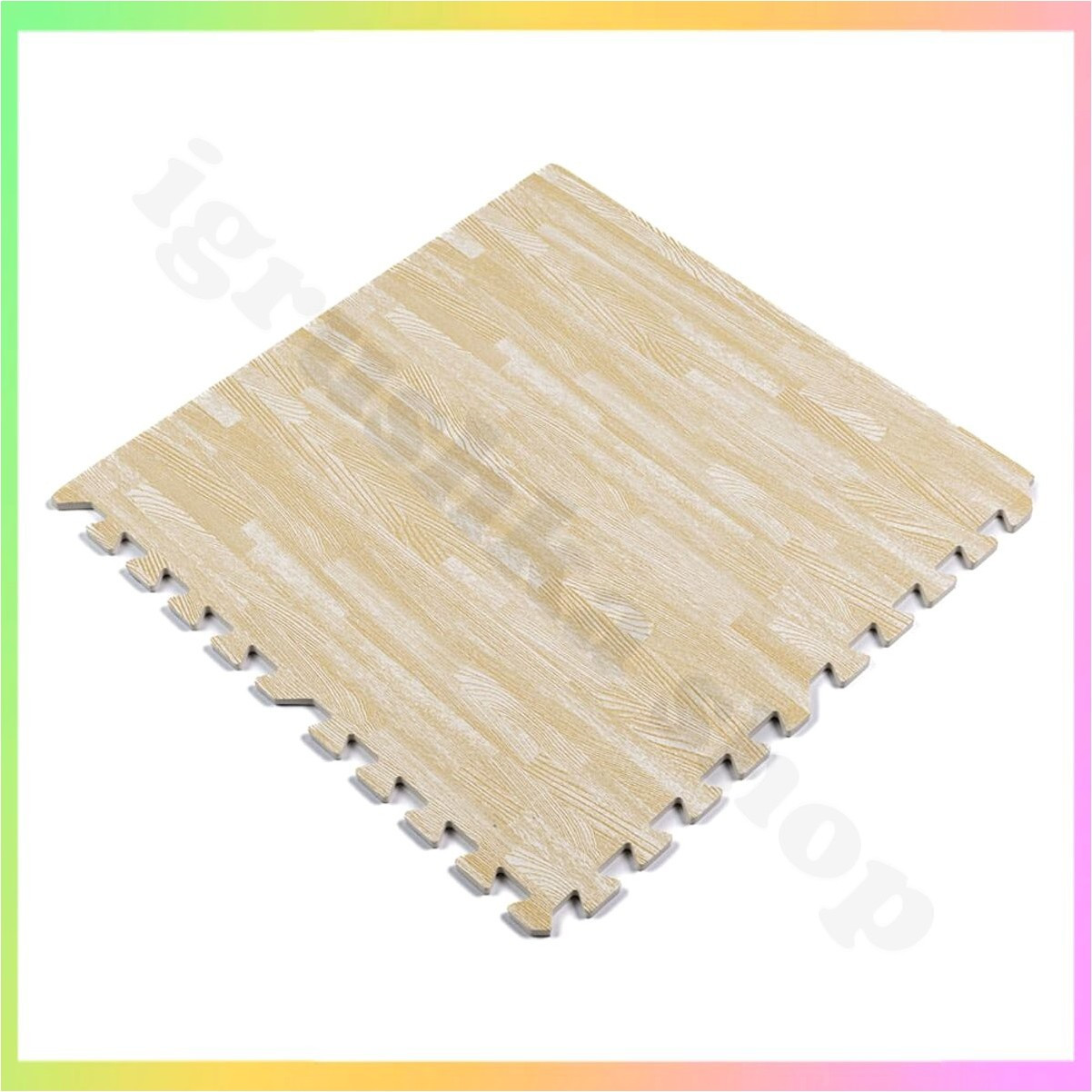 Підлога пазл модульне покриття м'яке вологостійке для дитячих кімнат спортзалів житлових приміщень 60х60 см ЄВА 10 мм, фото 1