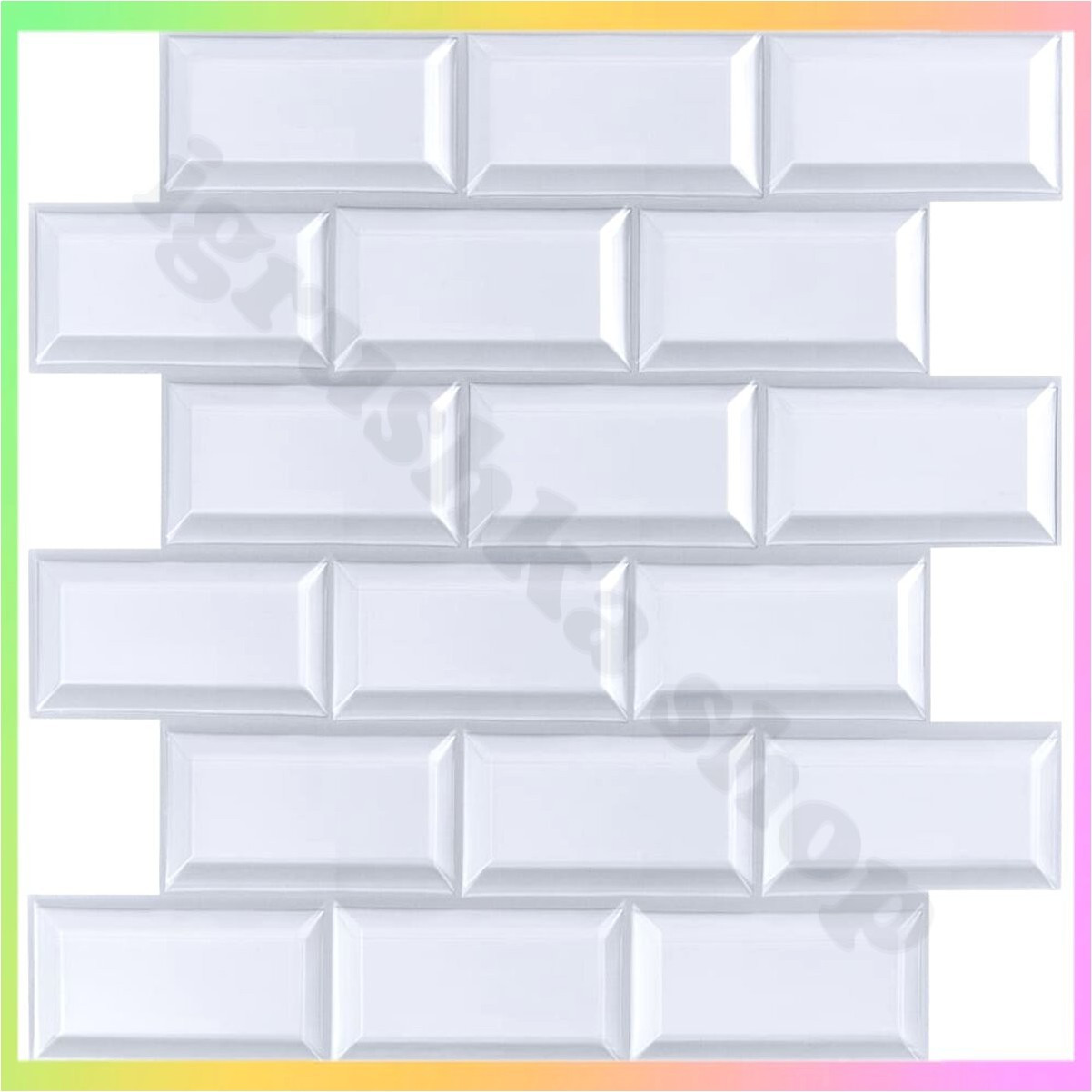 Декоративна плитка ПВХ 30х30 см, що самоклеїться, цегла для стін стель інтер'єрів будинку офісу магазинів кафе, фото 1