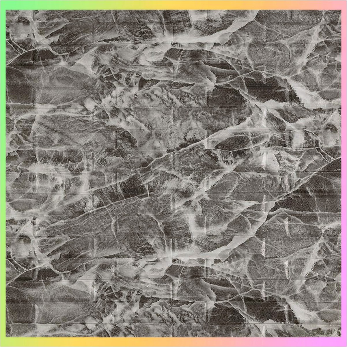 Самоклеючі 3D панелі для стін чорно-білі 70х77 см декоративне покриття для інтер'єру рельєфні панелі для оздоблення стін, фото 1