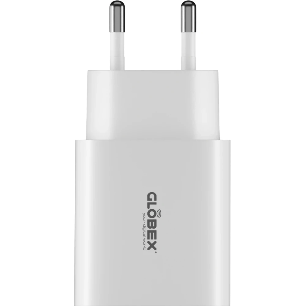 МЗП блочок 12W 2USB-A 12WAC white Globex UA UCRF